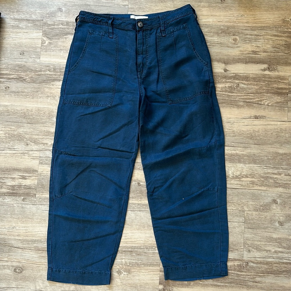 Anthropologie Cropped Wide Leg Pant